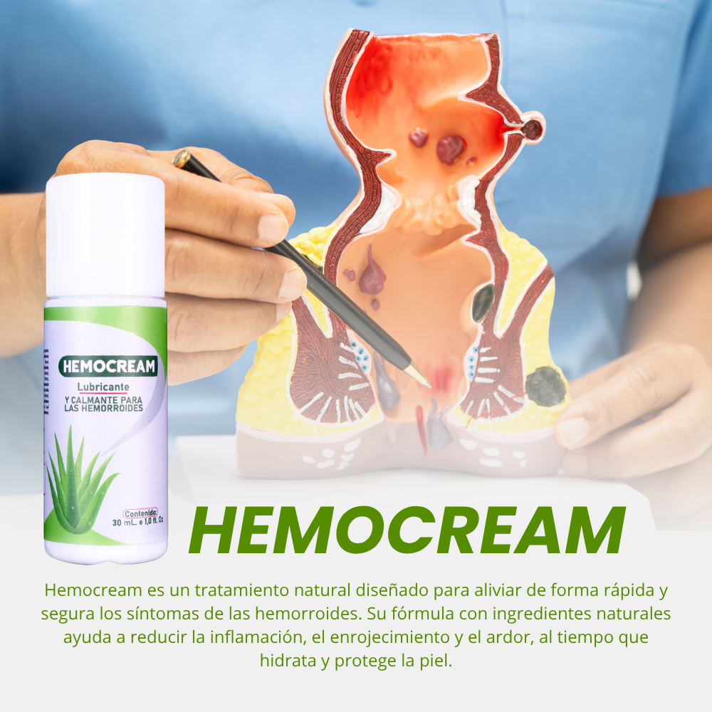 HEMOCREAM - ALIVIADOR NATURAL PARA HEMORROIDES