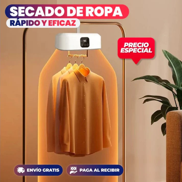 SECADORA DE ROPA PORTATIL | UV + ANTI ARRUGAS